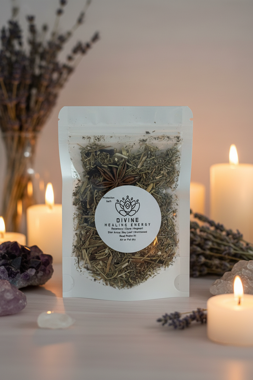 Divine Healing Energy Protection Bath - Home Healing Setting